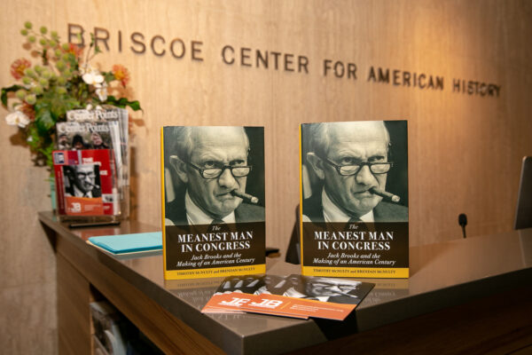 The Meanest Man in Congress book signing at the Briscoe Center for American History in Austin, TX. Photo by Spencer Selvidge.