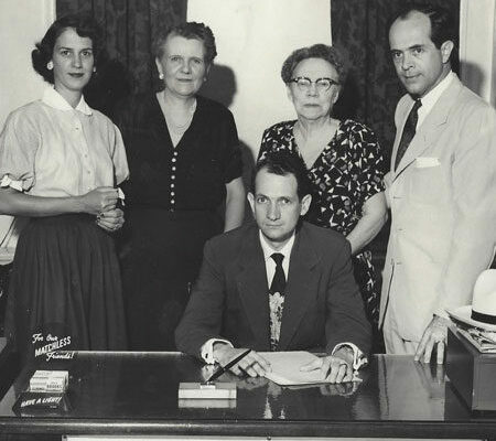 (L-R) Congressman Brooks’ sister, Marie Manry; mother, Grace Brooks; Congressman Brooks; unknown; older brother, Edward Brooks